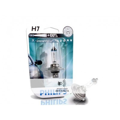 Галогеновая лампа Philips H7 X-treme Vision +100% блистер